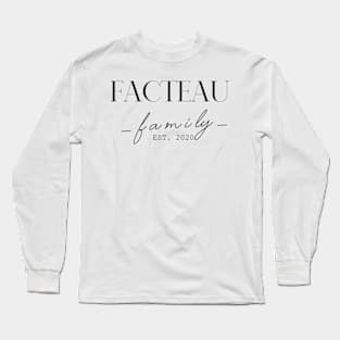 Facteau Family EST. 2020, Surname, Facteau Long Sleeve T-Shirt